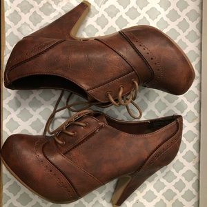 Cute brown Lolita boots